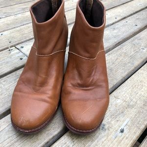 toms leila booties cognac
